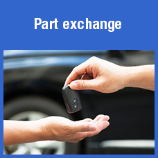 Car part exchange keys