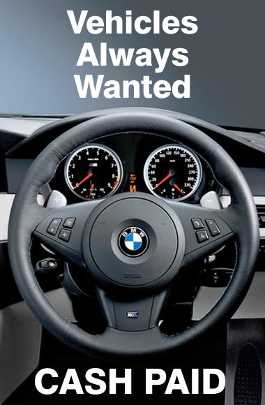Image of a BMW steering wheel
